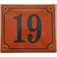 Huisnummer bord 'extra 2' 15x13 cm